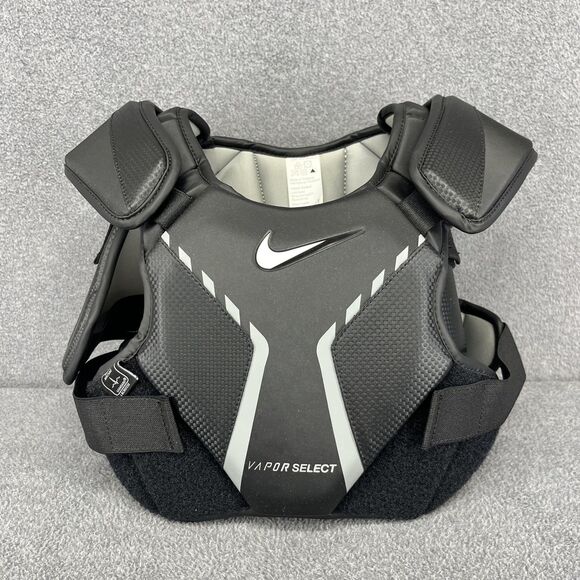 Nike Vapor Select Lacrosse Shoulder Pad Medium Black Chest Protector NOCSAE 2023 - Picture 1 of 12
